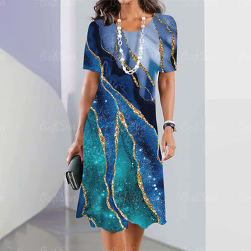 Women's Graphic Printing Elegant And Beautiful Mini Skirt