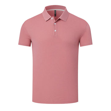 Summer Breathable Anti-wrinkle Solid Color Polo Shirt