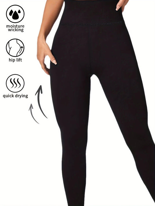 2 Pack Women's Thermal High-Waisted Yoga Pants - Tummy Control Butt Lifting Leggings