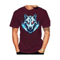 Brand New Fashionable Men And Women Round Neck 3D Printing High-definition Printed Wolf Head Pattern T-shirt Street Style Trendy Brand Short Sleeves