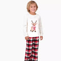 Christmas Elk Print Family Wear Pajamas Set Home Wear