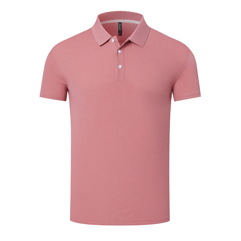Summer Breathable Anti-wrinkle Solid Color Polo Shirt