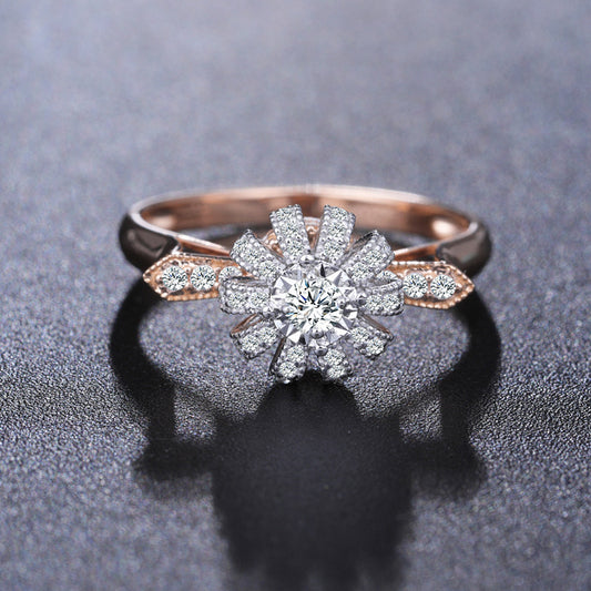 Two Tone Electroplating Crown Rotating Ring